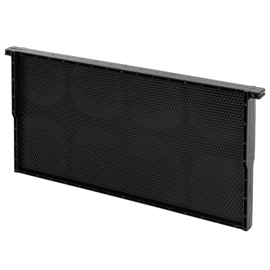 Black plastic Langstroth deep brood frame with moulded foundation for beekeeping