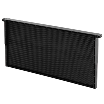 Black plastic Langstroth deep brood frame with moulded foundation for beekeeping