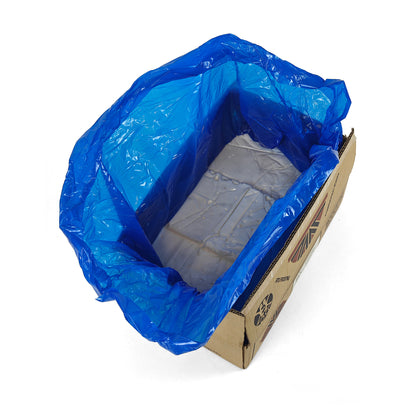 12.5kg block of bee fondant in its blue liner inside the box