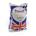 25kg bag of granulated sugar for bee feed on a white background